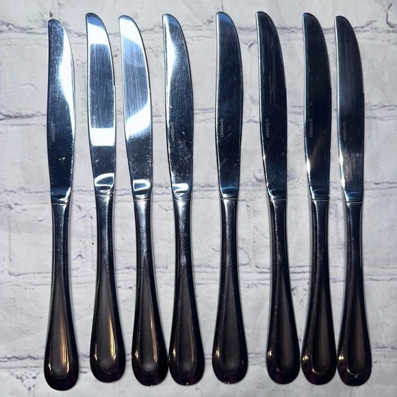 Oneida Satin Sand Dune Knife 9” Stainless Flatware Lot of 8 - Picture 1 of 3